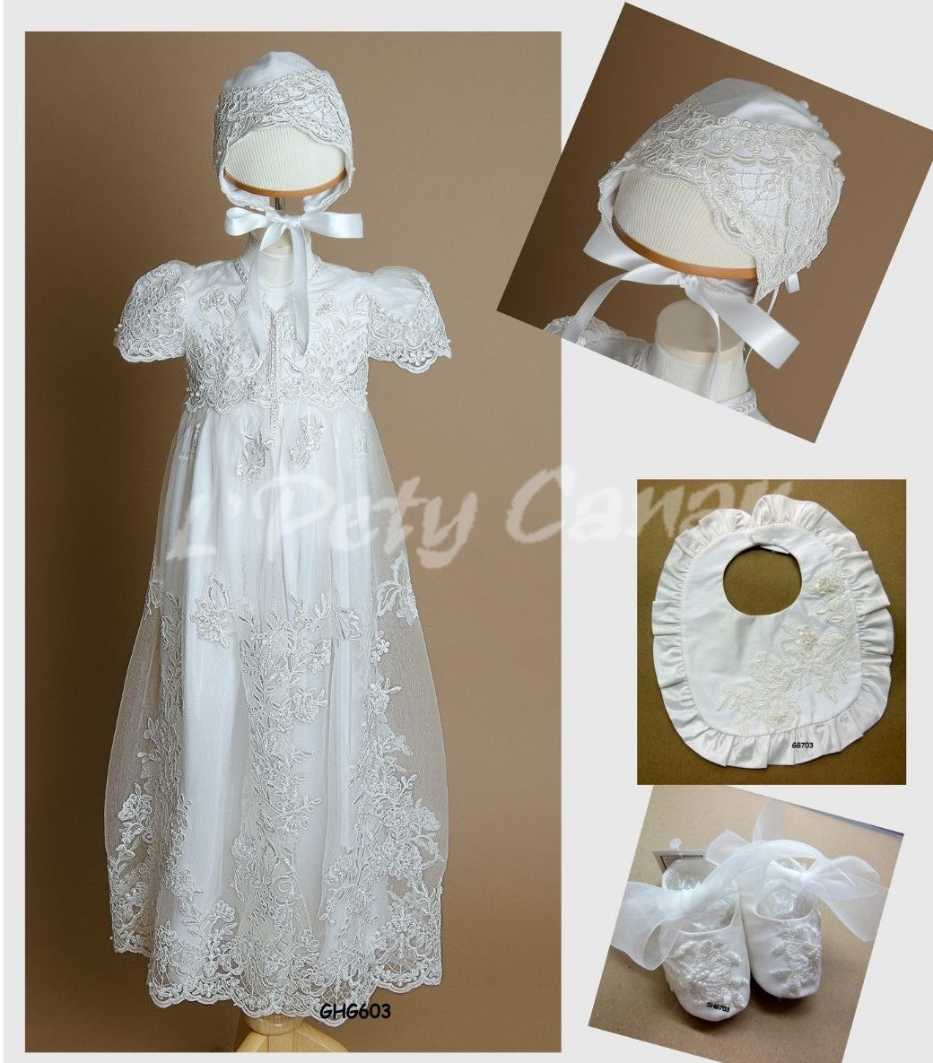 LPety Canar GHG603 Christening Gown