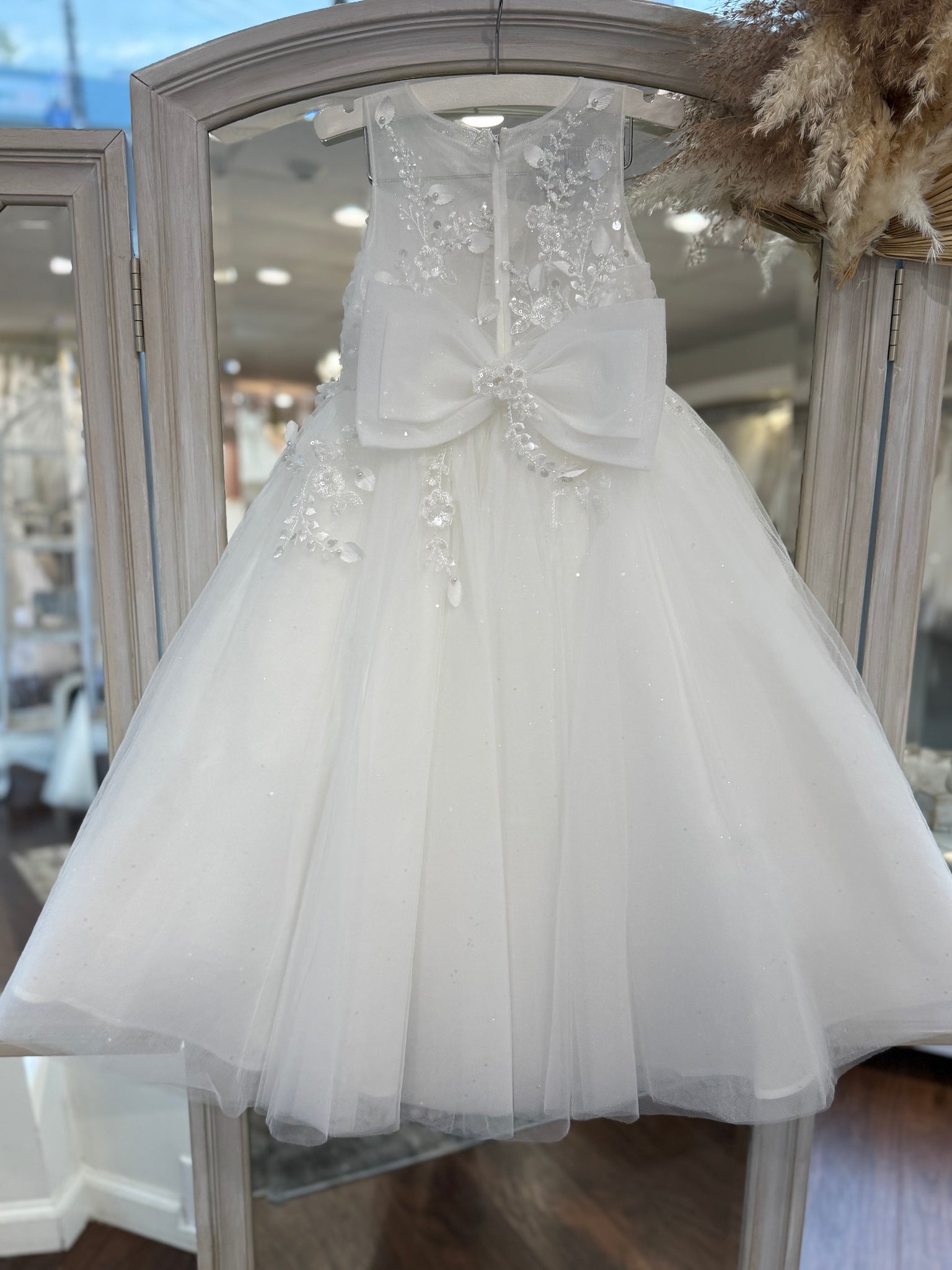 princess daliana communion dresses Princess Daliana - Communion Dress with Lace and Rhinestones