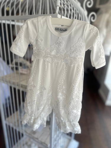 Bebe Gabrielle Ivory Lace Romper 3771-2