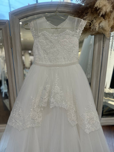 Z24334 Princess Daliana Communion/Flower Girls Dress SIZE 7