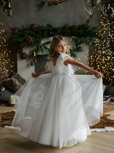 SK01 Teter Warm Flower Girl/ Communion Dress