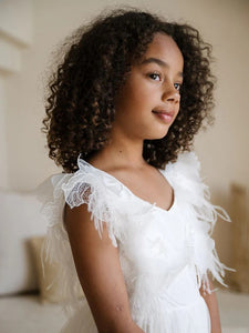 SK01 Teter Warm Flower Girl/ Communion Dress