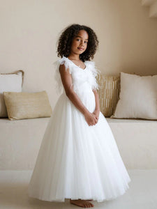 SK01 Teter Warm Flower Girl/ Communion Dress