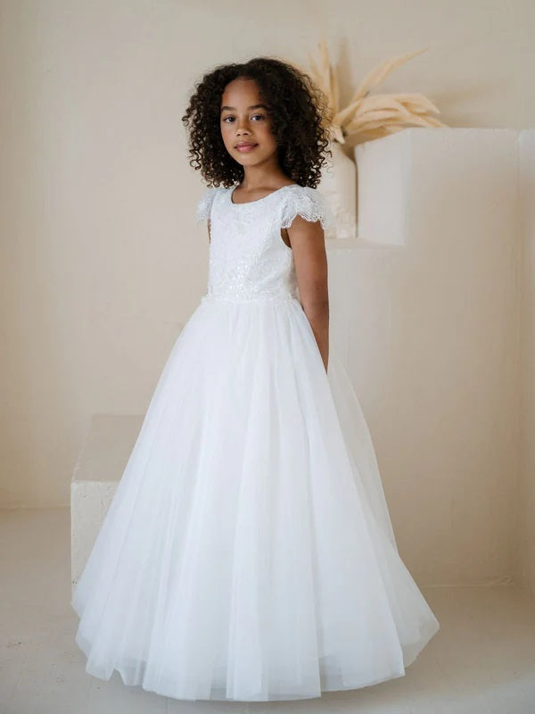 SK11 Teter Warm Flower Girl/ Communion Dress