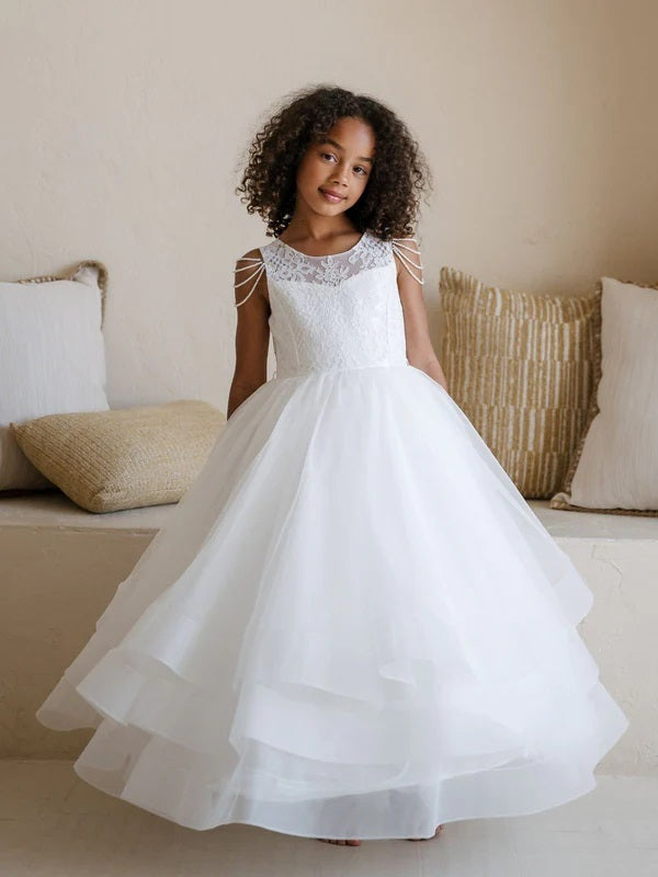 SK14  Teter Warm Flower Girl/ Communion Dress