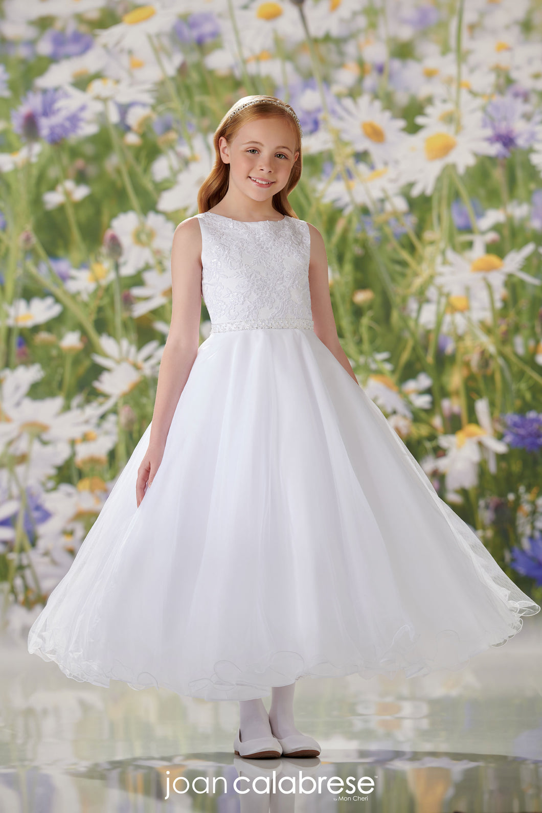 120349 Joan Calabrese Communion/Flower Girl Dress Size 7, 8X AND 10X in STOCK NOW