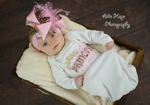 Daddy's Princess Has Arrived Embroidered Newborn Gown