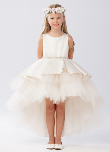 The Kayla High Low Flower Girl Dress