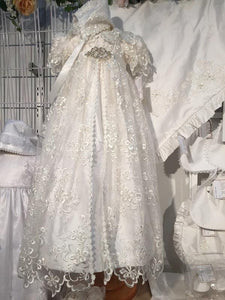 LPety Canar GMC709 Christening Gown SAMPLE CLEARANCE 9 mths