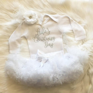 Personalized Christening Glitter Shirt