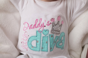 Daddy's Diva Newborn Gown