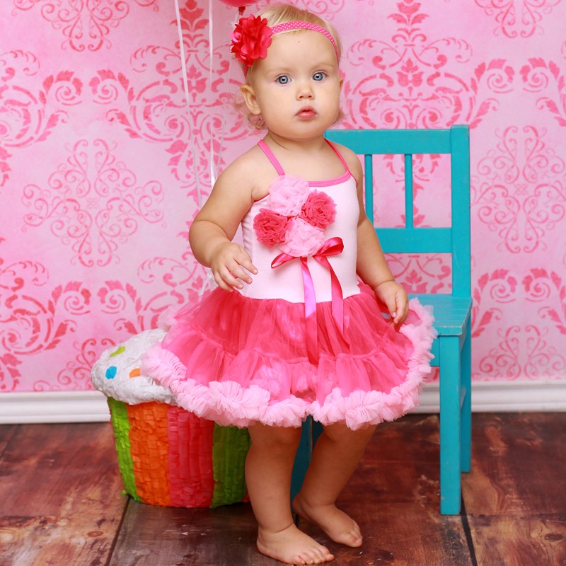 Hot Pink Cotton Candy Tutu Dress