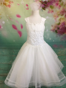 P1548 Christie Helene Communion Dress Size 7 IN STOCK NOW